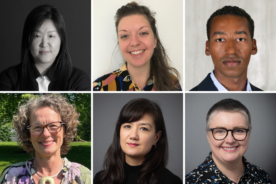 Top row, from left: Sook-Kyung Lee, Harriet Cooper, Osei Bonsu Bottom row, from left: Ceri Jones, Catryn Ramasut, Louise Wright Photo credits: Osei Bonsu © Tate Photography (Matt Greenwood) A series of headshots of the selection panel members